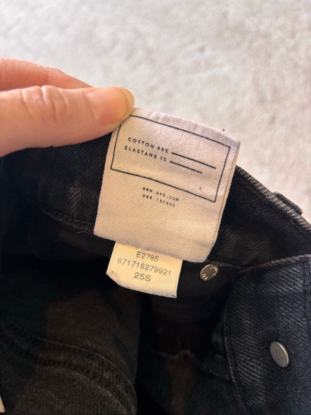 AYR The secret sauce straight leg jeans Sz 25S, $260 G4 - Picture 10 of 12